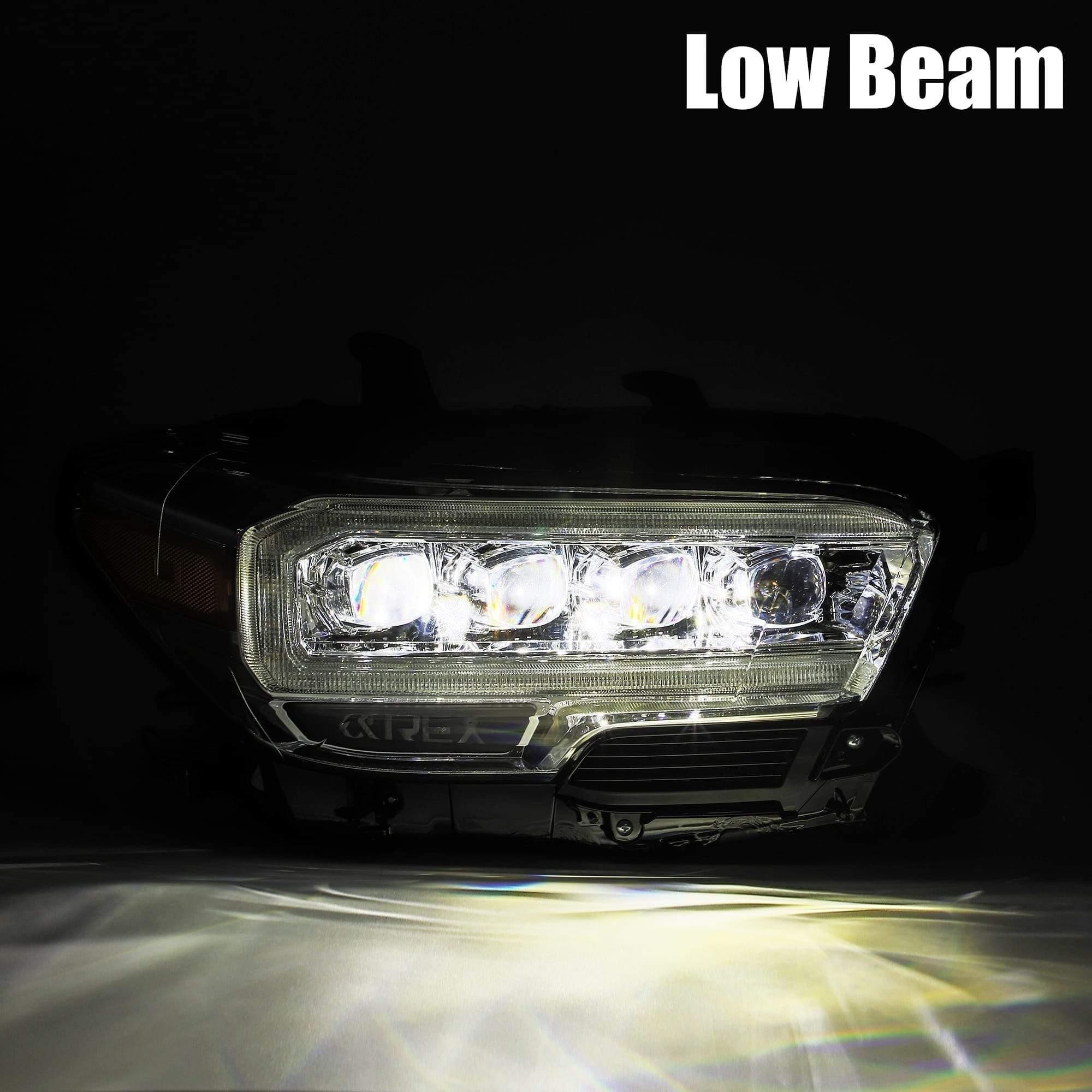 AlphaRex NOVA-Series LED Projector Headlights Chrome 2016+ Toyota Tacoma - Yota Nation